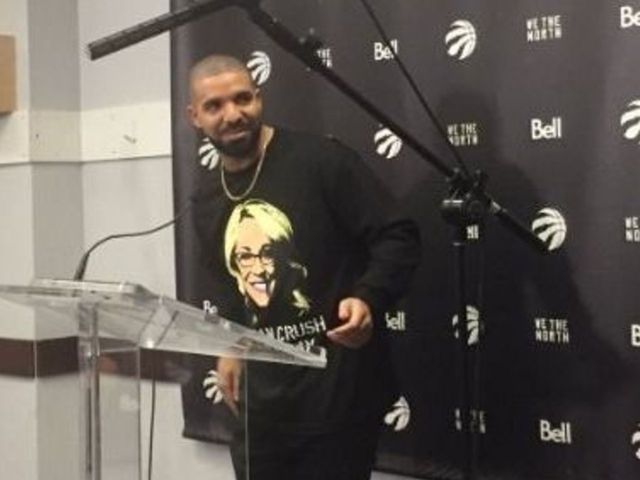 Drake dons Doris Burke 'woman crush everyday' shirt
