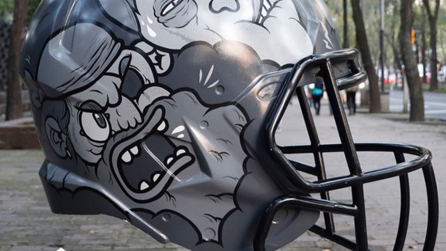 Look: NFL helmets reimagined by Mexican artists