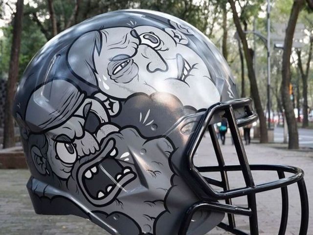 Look: NFL helmets reimagined by Mexican artists