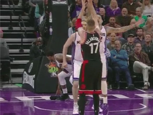Watch: Gay throws DeRozan's shoe into crowd