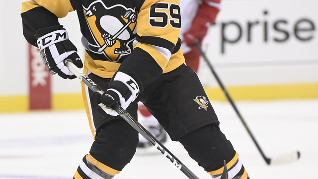 Guentzel or Kunitz could play alongside Crosby with Sheary sidelined