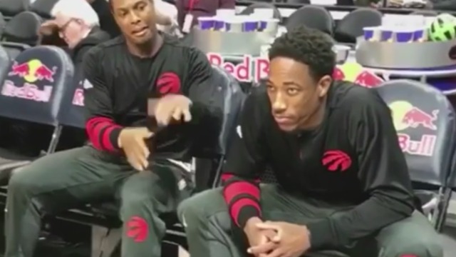 DeRozan unimpressed with Lowry's dance moves