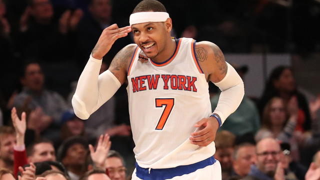 Melo sets Knicks franchise record for points in a quarter