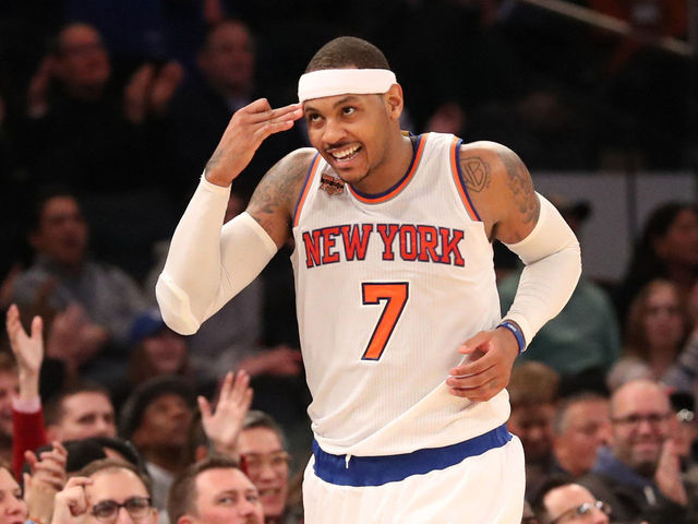 Melo sets Knicks franchise record for points in a quarter