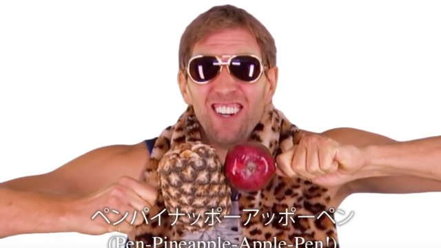 Nowitzki parodies 'Pen Pineapple Apple Pen' viral video