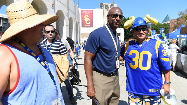Rams deny Eric Dickerson banned from sideline over criticism