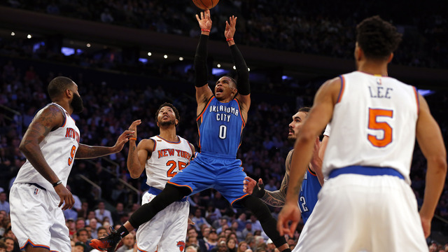 Westbrook now averaging triple-double on the season