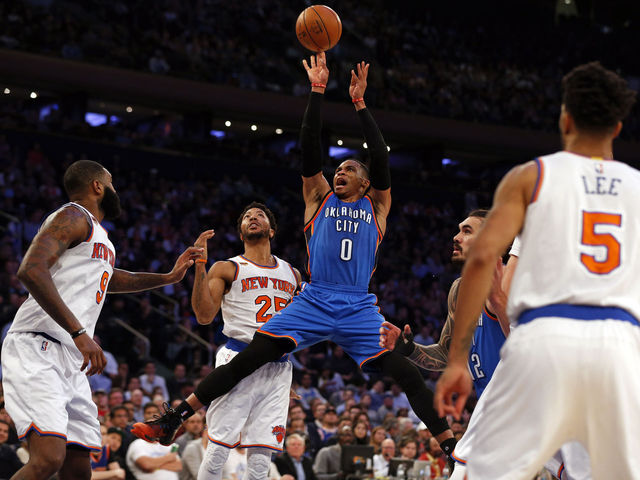 Westbrook now averaging triple-double on the season
