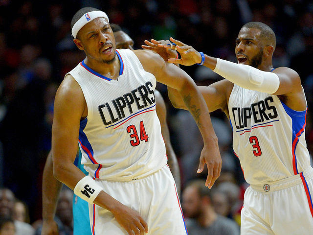 Watch: CP3 jokingly gives Pierce CPR after botched dunk