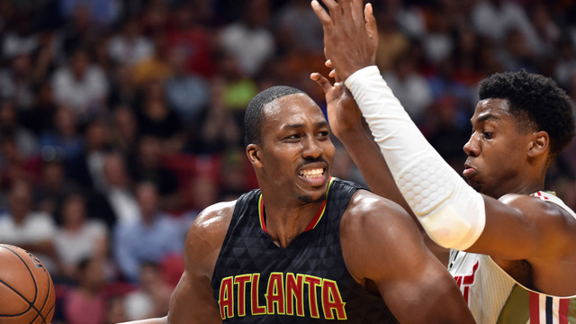 Dwight Howard's fastbreak attempt is bowling shoe ugly