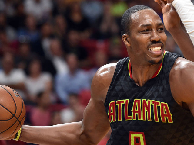 Dwight Howard's fastbreak attempt is bowling shoe ugly