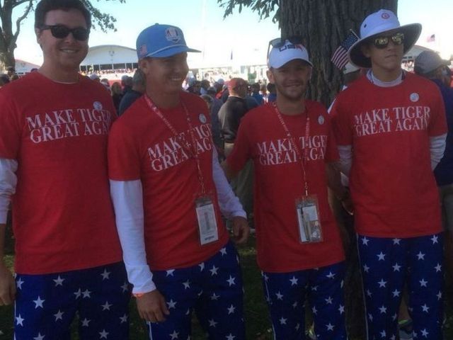 U.S. Ryder Cup team wore 'Make Tiger Great Again' shirts
