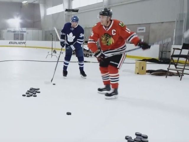 Watch: Matthews, Toews face off in 'Call Your Shot' challenge