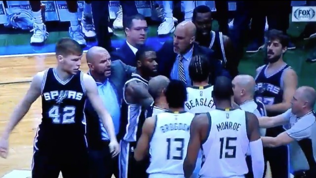 Spurs, Bucks scuffle gets Beasley, Bertans ejected