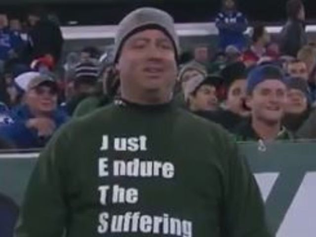 NY JETS - J-E-T-S - Just Endure The Suffering T-Shirt - Optimistic and  Humerous!