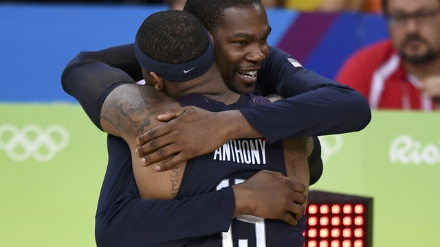 Carmelo, Durant named 2016 USA Basketball Male Athletes of the Year