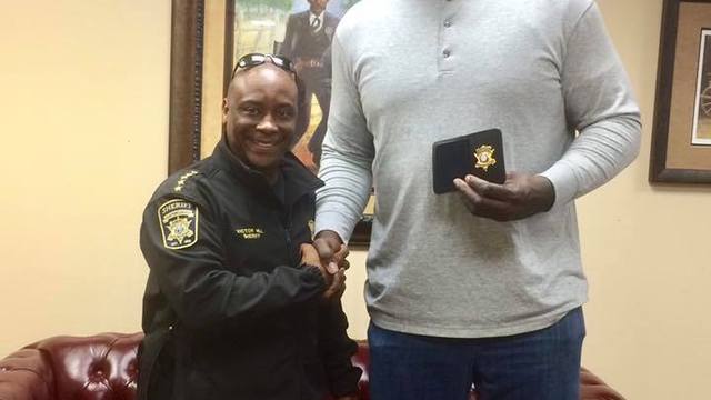 Shaq sworn in as sheriff's deputy in Georgia
