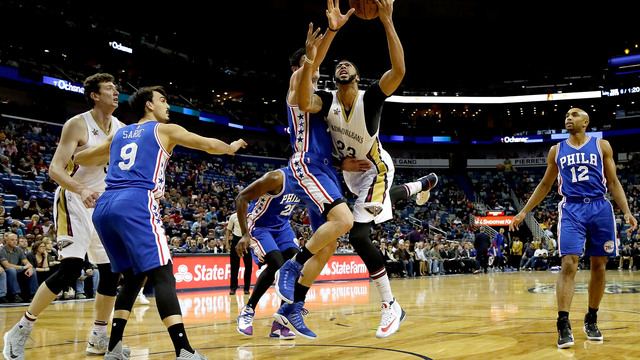 Pelicans become 1st team in 11 months to lose home game vs. Sixers