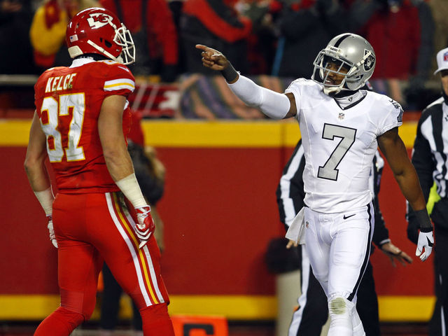 Raiders' King burns Kelce with dig at reality dating show