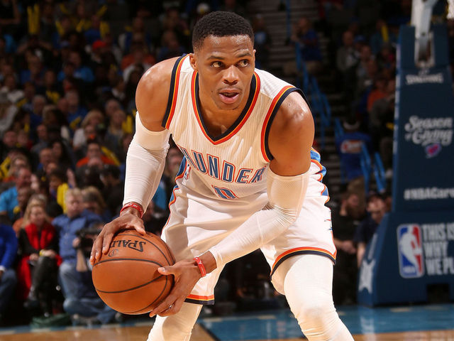 Watch: Westbrook drills unsuspecting ref's head with pass