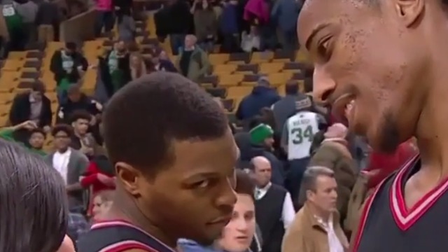 Watch: DeRozan shows Lowry some love in postgame interview