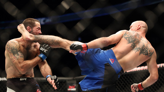 Watch: Cerrone cleans Brown's clock with head kick