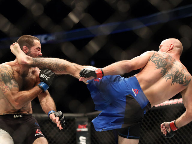 Watch: Cerrone cleans Brown's clock with head kick