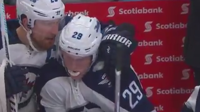 Laine unthinkably fires rebound into own net