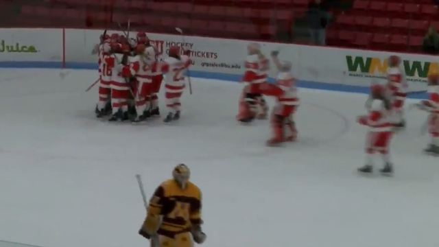 BU announcer loses mind, voice calling OT winner over Minnesota