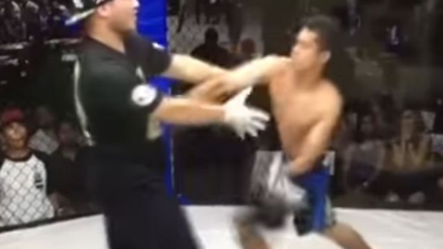 Watch: Dazed fighter attacks referee after being KO'd