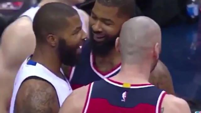 Markieff Morris sends twin Marcus tumbling on rejection