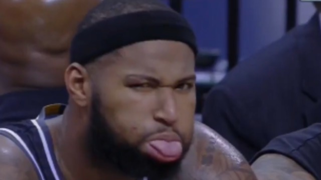 Cousins makes faces at camera after fouling out