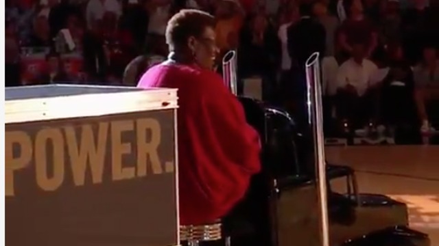 Watch: Shaq's mom rolls onto court in mini 18-wheeler
