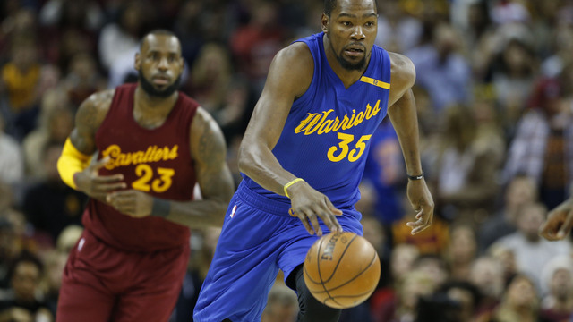 Watch: Draymond, KD put on dunk clinic in Cleveland