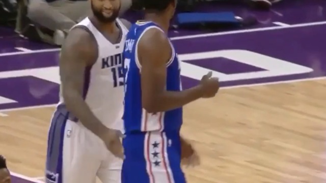 Boogie, Embiid smack each other's rears
