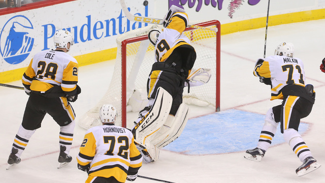 Fleury makes late bid for save of the year with diving swat
