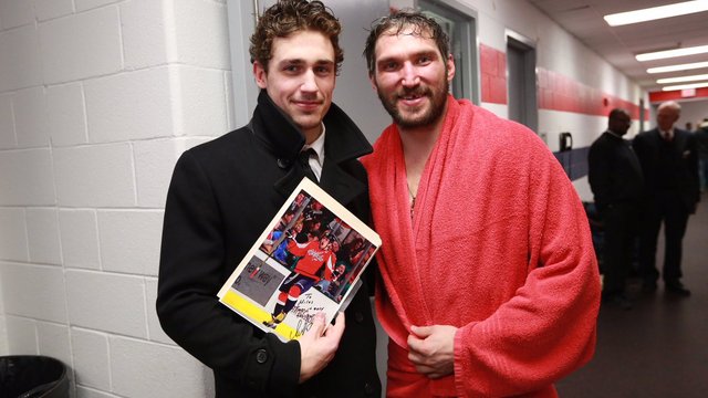 Devils rookie fulfills childhood wish, gets autograph from Ovechkin