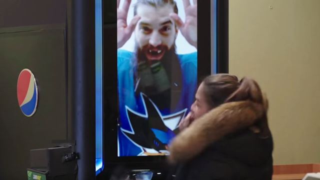 Watch: Brent Burns freaks out Subway customers