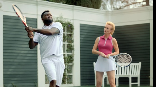Ortiz mashes tennis balls, ruins wedding in commercial