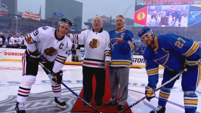 Watch: Winter Classic ceremonial faceoff missing something important