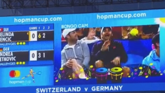 Roger Federer has a blast on Bongo Cam