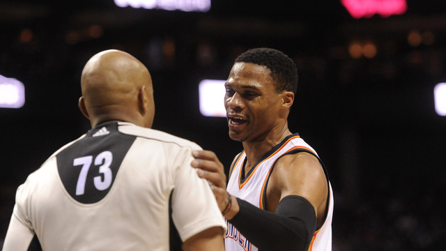 Westbrook apologetic, says hitting official with ball was unintentional