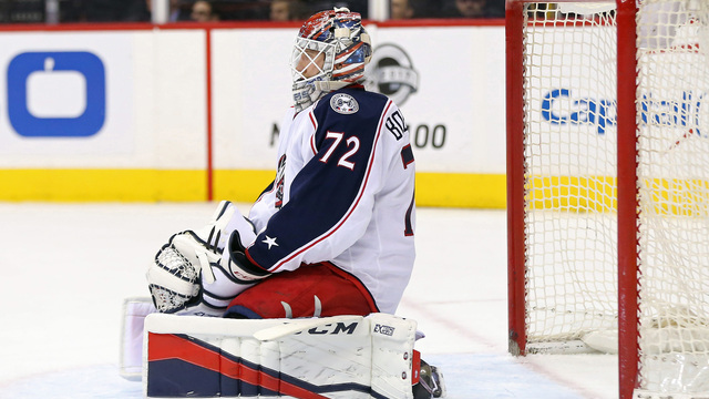 Bobrovsky struggling since Blue Jackets' historic streak