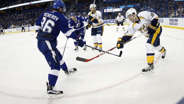 Predators' Sissons makes history with unique hat trick