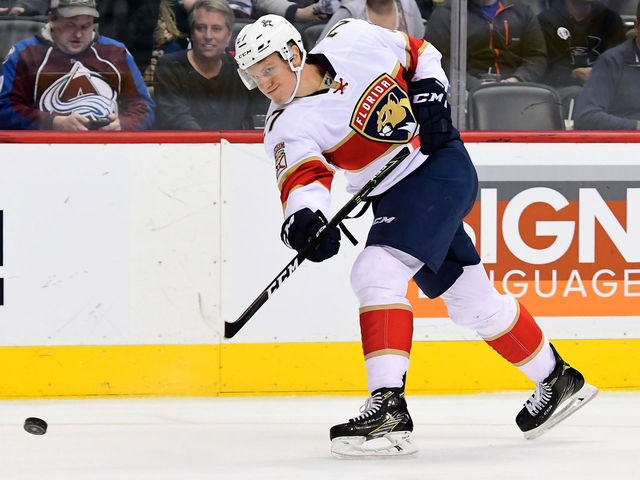 Panthers' Bjugstad out 2 weeks with groin injury