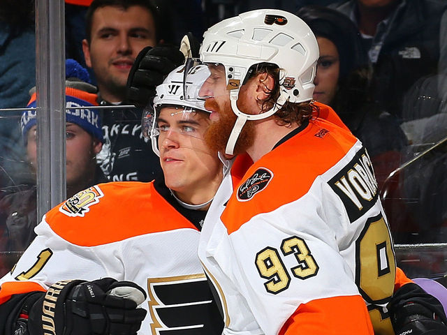 Voracek praises linemate Konecny: He 'works his balls off'