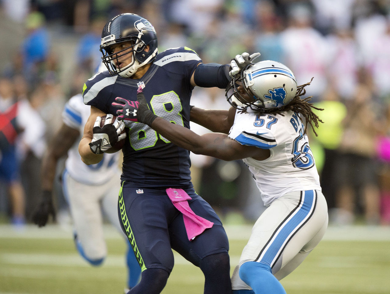 Lions pass rush never gets started in 37-31 loss to Seahawks