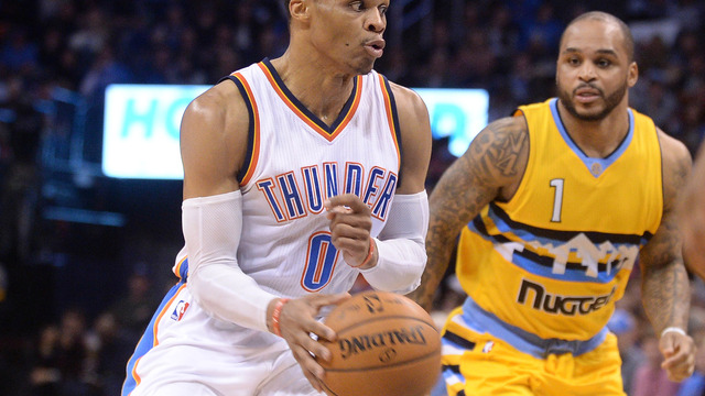 Westbrook notches 17th triple-double of season vs. Nuggets