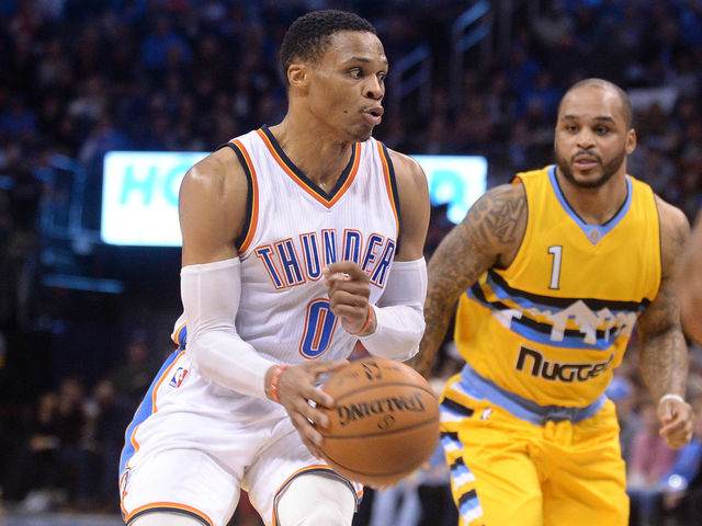 Westbrook notches 17th triple-double of season vs. Nuggets