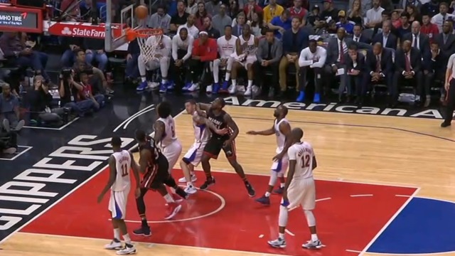 Watch: Heat's Waiters ejected for elbowing Redick in head
